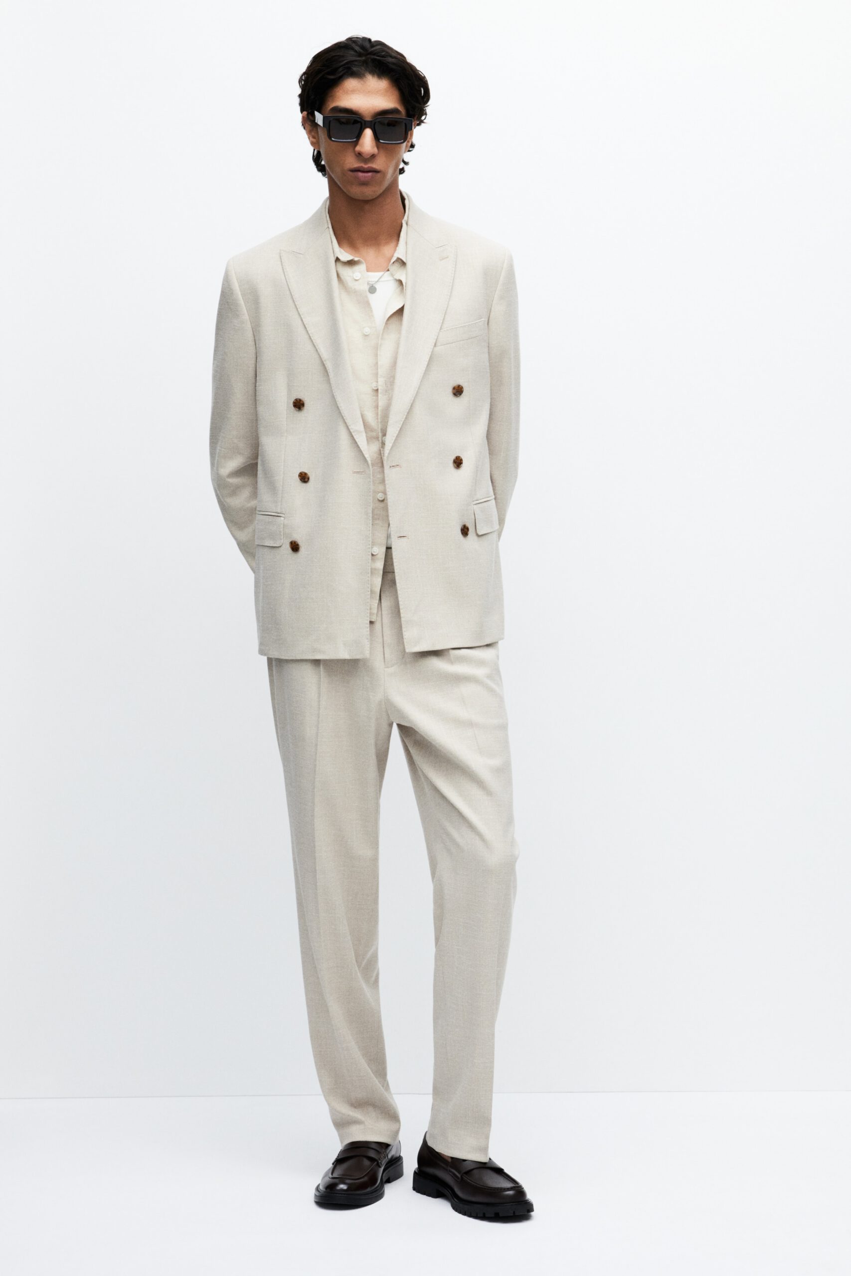 Regular Fit Double Breasted Jacket