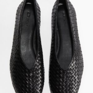 Braided Leather Ballet Flats
