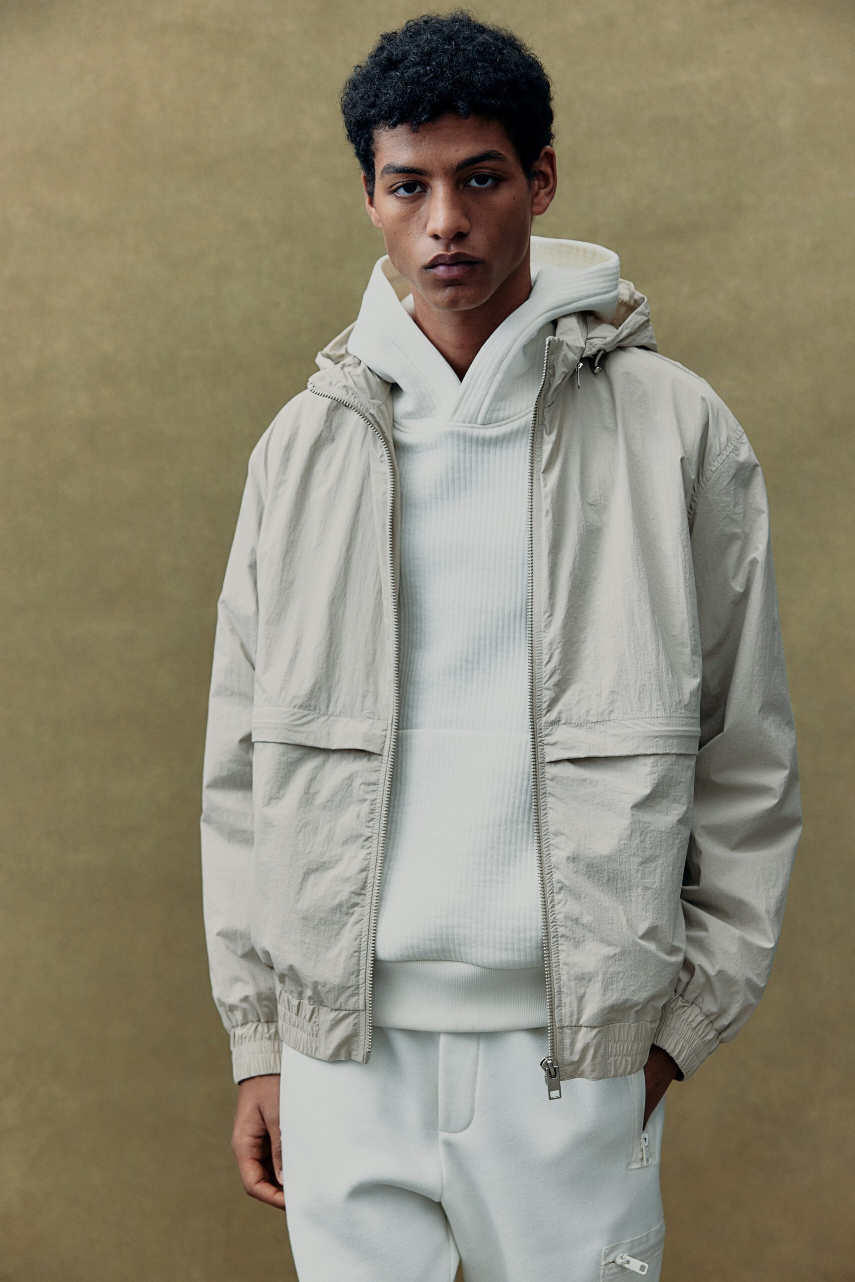 Loose Fit Nylon Windbreaker