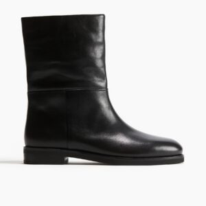 Calf High Leather Boots