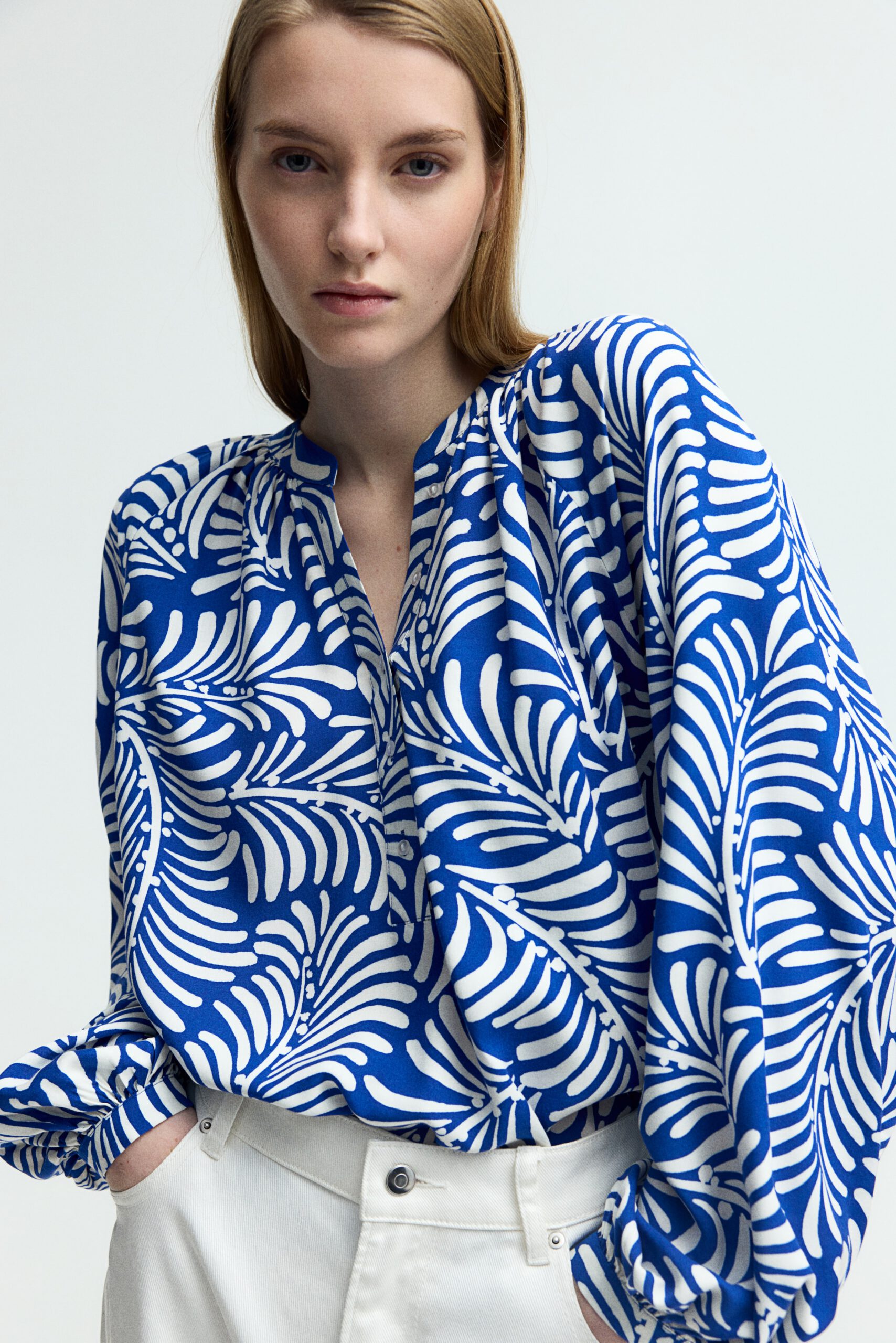 Balloon Sleeve Blouse
