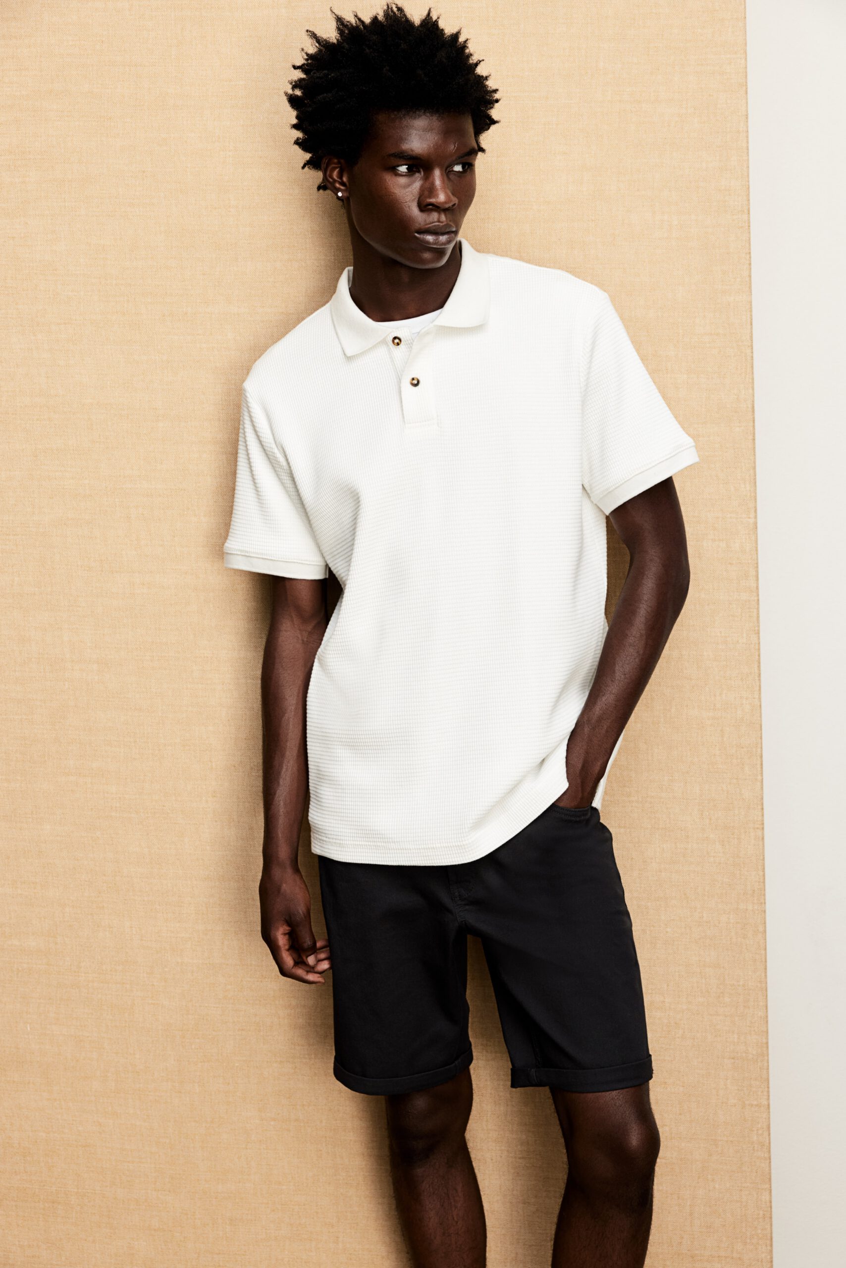 Slim Fit Cotton Twill Shorts