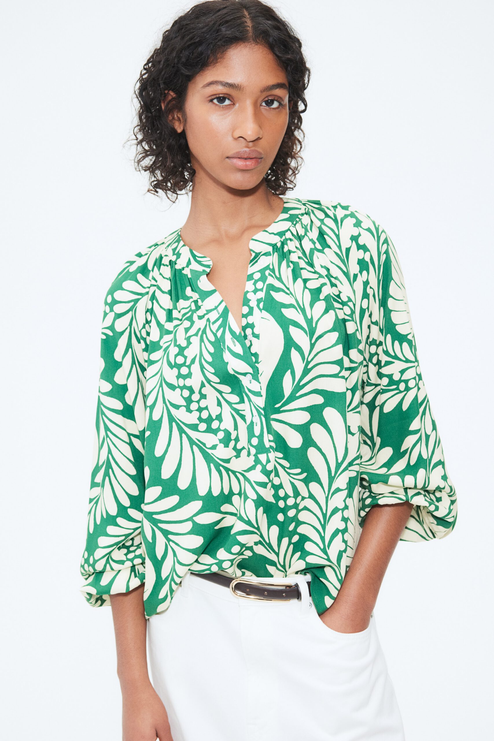 Balloon Sleeve Blouse
