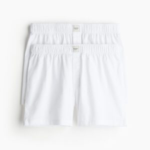 2-pack Woven Cotton Sateen Boxer Shorts