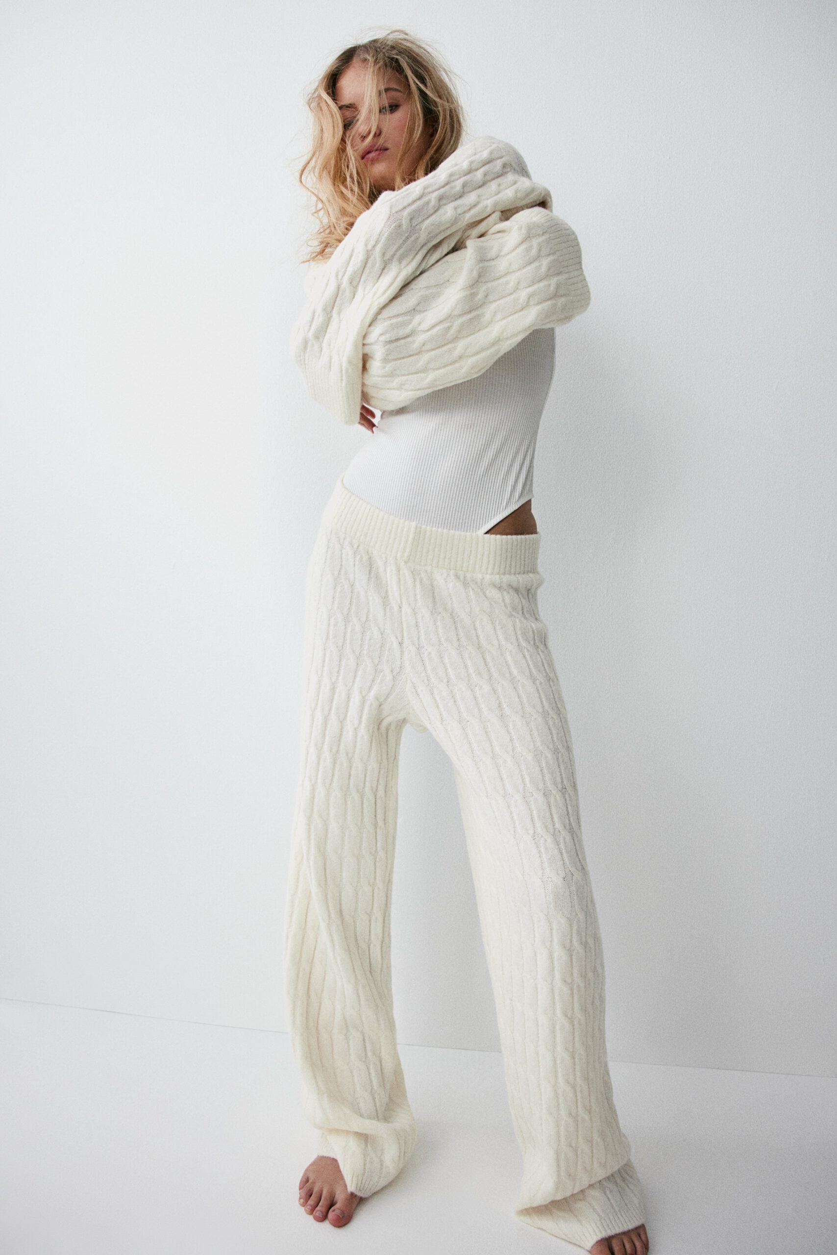 Cable Knit Pants