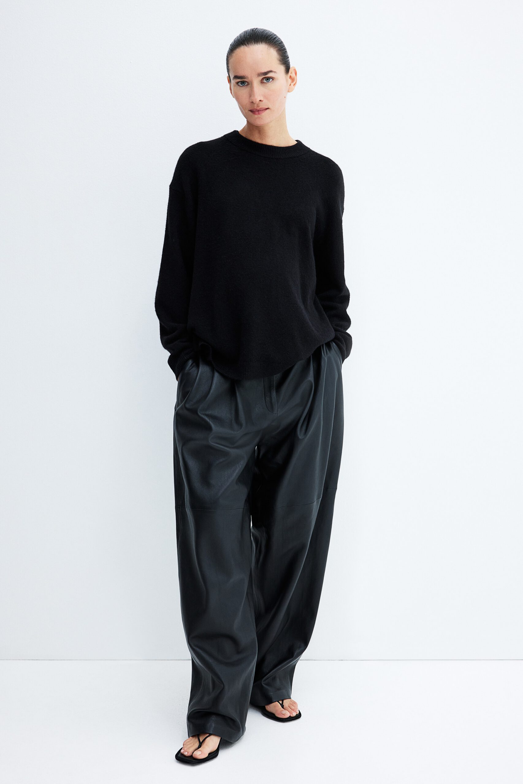 MAMA Slit Hem Sweater